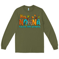 Army Green This nonna loves her little pumpkins Long Sleeve Tee - texasbilliewilder
