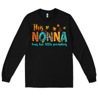 Black This nonna loves her little pumpkins Long Sleeve Tee - texasbilliewilder