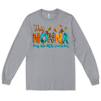 Heather Grey This nonna loves her little pumpkins Long Sleeve Tee - texasbilliewilder