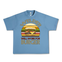 Pebble Blue Welder Wıll Work For Burger Urban Heavy Tee - Bettercallsaul