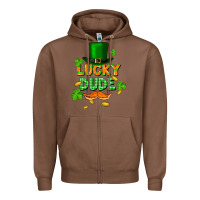 Chestnut lucky dude St. Patricks Day Zipper Hoodie - FaDigitalArtStudio