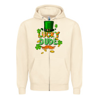 Sandshell lucky dude St. Patricks Day Zipper Hoodie - FaDigitalArtStudio