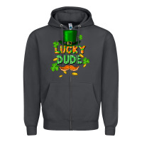 Smoke lucky dude St. Patricks Day Zipper Hoodie - FaDigitalArtStudio