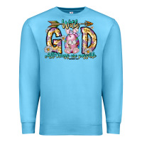 Ocean Blue With God All Things Are Possible Easter Day Premium Sweatshirt - CowhideDigitalArt