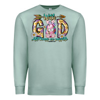 Seafoam With God All Things Are Possible Easter Day Premium Sweatshirt - CowhideDigitalArt