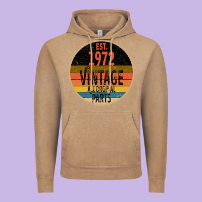 Est. 1972 Made In 1972 All Original Parts All Orginal Parts Vintage Hoodie Designed By Bettercallsaul