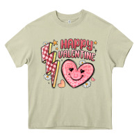 Mossy happy valentine heart Heavy Core Tee - MaliasSmallBusiness