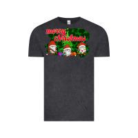 Vintage Black Merry Christmas - Gnome - Gnome Vintage Tee - Bettercallsaul
