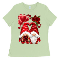 Matcha valentines day gnomies Ladies Tee - NancyCooperArtShop