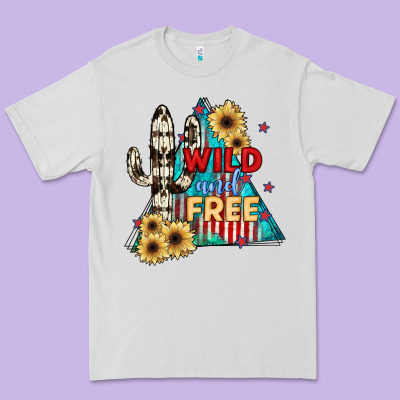 Wıld And Free Premium Tee Designed By Jahusdesignshop