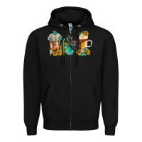 Black western coffee cups with sunflower and gemstone bbs Zipper Hoodie - BundleAndBundleShop