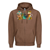 Chestnut western coffee cups with sunflower and gemstone bbs Zipper Hoodie - BundleAndBundleShop
