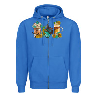 True Royal western coffee cups with sunflower and gemstone bbs Zipper Hoodie - BundleAndBundleShop