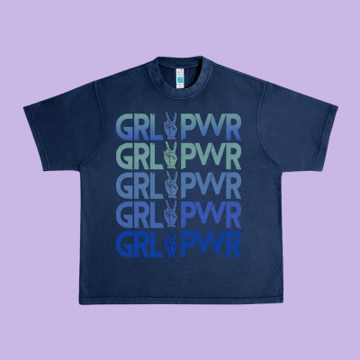 Girl Power Peace Urban Heavy Tee Designed By Bettercallsaul