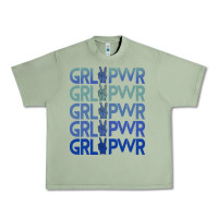 Oil Green Girl Power Peace Urban Heavy Tee - Bettercallsaul