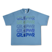 Pebble Blue Girl Power Peace Urban Heavy Tee - Bettercallsaul