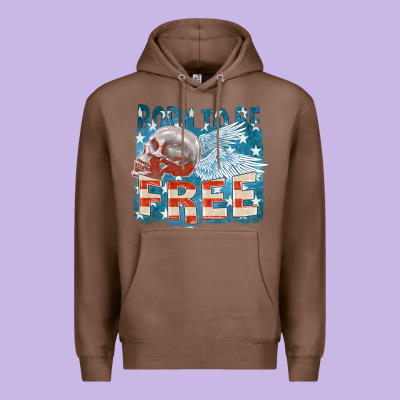 Born To Be Free Premium Hoodie Designed By Fadigitalartstudio