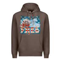 Coffee Born to be free Premium Hoodie - FaDigitalArtStudio