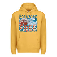 Mustard Born to be free Premium Hoodie - FaDigitalArtStudio