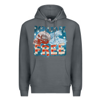 Rock Born to be free Premium Hoodie - FaDigitalArtStudio