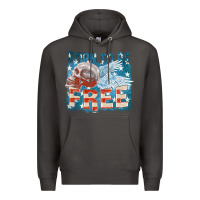 Smoke Born to be free Premium Hoodie - FaDigitalArtStudio