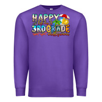 Purple name farewell 3rd grade  hello summer Premium Sweatshirt - CowhideDigitalArt