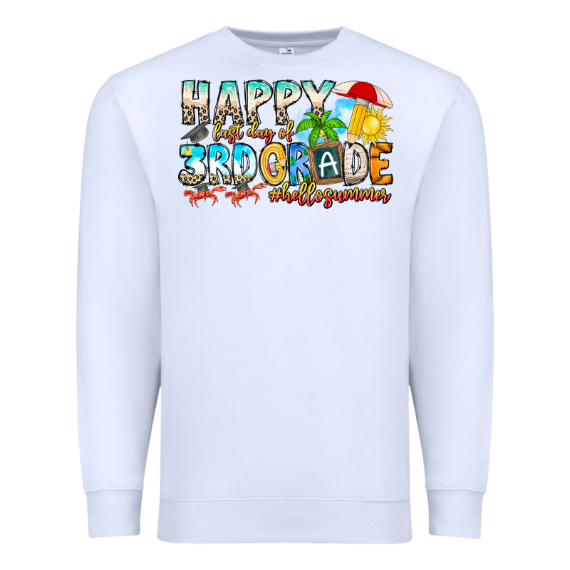Name Farewell 3rd Grade  Hello Summer Premium Sweatshirt by CowhideDigitalArt | Teevron