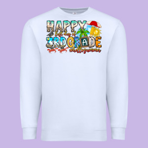 Name Farewell 3rd Grade  Hello Summer Premium Sweatshirt Designed By Cowhidedigitalart