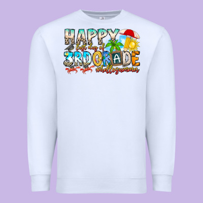 Name Farewell 3rd Grade  Hello Summer Premium Sweatshirt Designed By Cowhidedigitalart