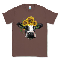 Chestnut holstein cow with sunflower Classic Tee - BarkalooDesign