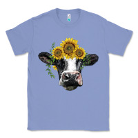 Colony Blue holstein cow with sunflower Classic Tee - BarkalooDesign