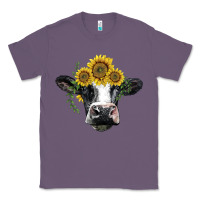 Lavender holstein cow with sunflower Classic Tee - BarkalooDesign