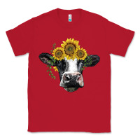 Red holstein cow with sunflower Classic Tee - BarkalooDesign