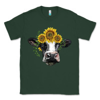 Sports Green holstein cow with sunflower Classic Tee - BarkalooDesign