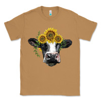Toasted Coconut holstein cow with sunflower Classic Tee - BarkalooDesign