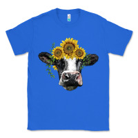 True Royal holstein cow with sunflower Classic Tee - BarkalooDesign