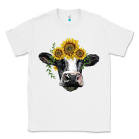 White holstein cow with sunflower Classic Tee - BarkalooDesign