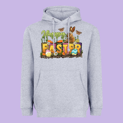 Happy Easter Heavyweight Hoodie Designed By Lillyallendesigns