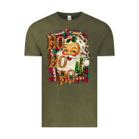 Vintage Olive Christmas Ho Ho Ho Vintage Tee - Bettercallsaul