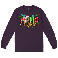 Plum mama claus Long Sleeve Tee - texasbilliewilder