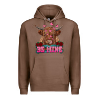 Chestnut be mine highland cow Premium Hoodie - RanaPortraitStore