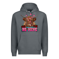 Rock be mine highland cow Premium Hoodie - RanaPortraitStore