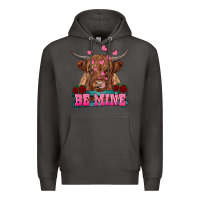 Smoke be mine highland cow Premium Hoodie - RanaPortraitStore