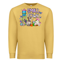 Antique Gold Small Town Easter Day Premium Sweatshirt - CowhideDigitalArt