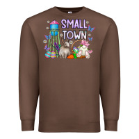Chestnut Small Town Easter Day Premium Sweatshirt - CowhideDigitalArt