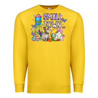 Lemon Small Town Easter Day Premium Sweatshirt - CowhideDigitalArt