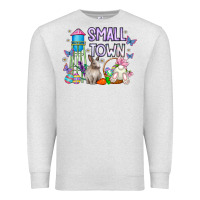 Oatmeal Heather Small Town Easter Day Premium Sweatshirt - CowhideDigitalArt