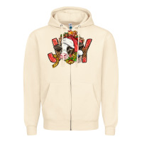 Sandshell joy christmas with cow bbs Zipper Hoodie - BundleAndBundleShop