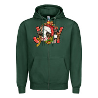Sports Green joy christmas with cow bbs Zipper Hoodie - BundleAndBundleShop