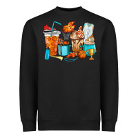 Black Basketball coffee cups Heavyweight Sweatshirt - HowdyJamesFarm